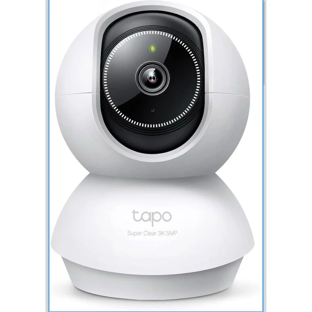 3K 5MP Indoor Security Camera w/ 360° Pan Tilt, Night Vision, Alexa Ready